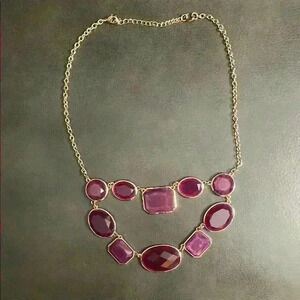 Purple/Burgundy Statement Necklace